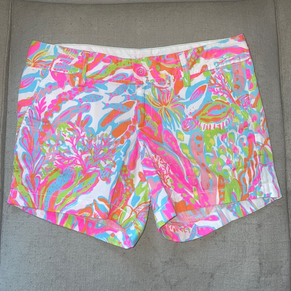 Lily Pulitzer, size 4, multicolor pink, shorts